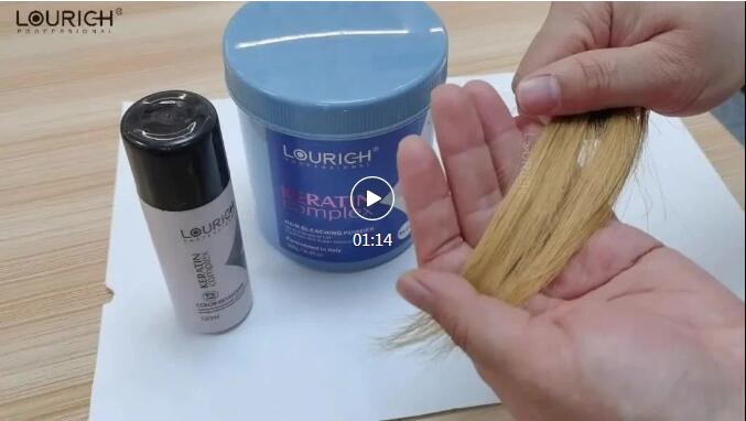 Hair bleaching powder result 01